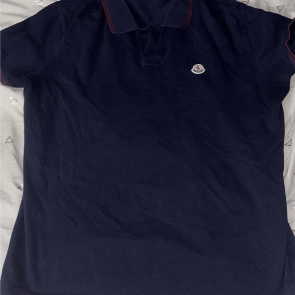 Moncler Dark Blue Polo Shirt